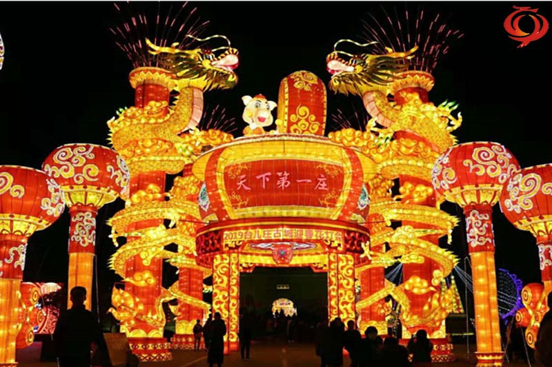 台儿庄灯会，节庆灯会制作